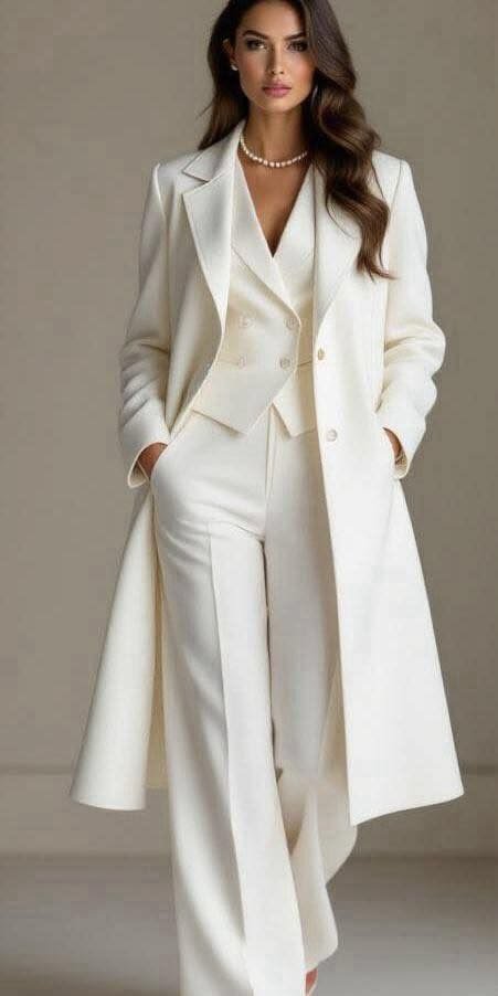 Brenzo – Tailored Woven Coat And Suit Set